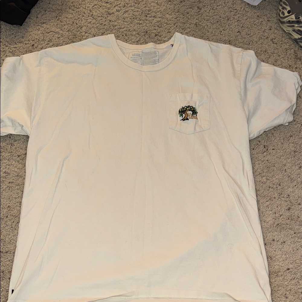 Vans White Short Sleeve Tee with Graphic